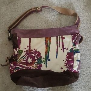 LUCKY brand leather canvas bag